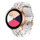For Samsung Galaxy Watch 42mm Silicone Printing Watch Band(Bird) - 1