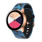 For Samsung Galaxy Watch 46mm Silicone Printing Watch Band(Blue Camouflage) - 1