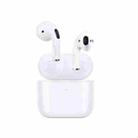 WiWU Airbuds Lite Touch Bluetooth Earphone with Charging Box, Support Siri & Master-slave Switching & IOS Display Battery(White) - 1