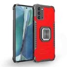 For Samsung Galaxy Note20 Fierce Warrior Series Armor All-inclusive Shockproof Aluminum Alloy + TPU Protective Case with Ring Holder(Red) - 1