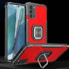 For Samsung Galaxy Note20 Fierce Warrior Series Armor All-inclusive Shockproof Aluminum Alloy + TPU Protective Case with Ring Holder(Red) - 2