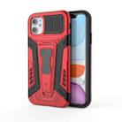 For iPhone 11 War Chariot Series Armor All-inclusive Shockproof PC + TPU Protective Case with Invisible Holder (Red) - 1