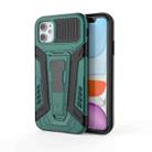 For iPhone 11 War Chariot Series Armor All-inclusive Shockproof PC + TPU Protective Case with Invisible Holder (Green) - 1