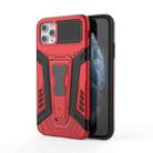 For iPhone 11 Pro Max War Chariot Series Armor All-inclusive Shockproof PC + TPU Protective Case with Invisible Holder (Red) - 1