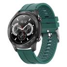 MX5 1.3 inch IPS Screen IP68 Waterproof Smart Watch, Support Bluetooth Call / Heart Rate Monitoring / Sleep Monitoring, Style: Silicone Strap(Green) - 1