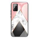 For Samsung Galaxy A02s (EU Version) Marble Tempered Glass Back Cover TPU Border Case(HCBL-11) - 1