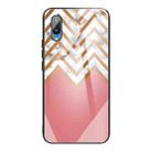 For Samsung Galaxy A02 (EU Version) Marble Tempered Glass Back Cover TPU Border Case(HCBL-3) - 1