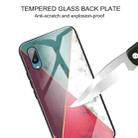 For Samsung Galaxy A02 (EU Version) Marble Tempered Glass Back Cover TPU Border Case(HCBL-12) - 4