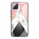 For Samsung Galaxy A12 5G Marble Tempered Glass Back Cover TPU Border Case(HCBL-11) - 1