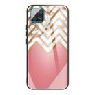 For Samsung Galaxy A42 5G Marble Tempered Glass Back Cover TPU Border Case(HCBL-3) - 1