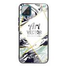 For Samsung Galaxy A42 5G Marble Tempered Glass Back Cover TPU Border Case(HCBL-18) - 1