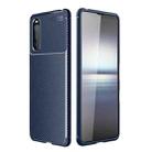 For Sony Xperia 10 III Carbon Fiber Texture Shockproof TPU Case(Blue) - 1