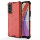 For vivo iQOO Z3 5G Shockproof Honeycomb PC + TPU Protective Case(Red) - 1