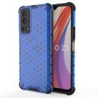 For vivo iQOO Z3 5G Shockproof Honeycomb PC + TPU Protective Case(Blue) - 1