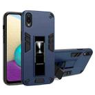 For Samsung Galaxy A02 2 in 1 PC + TPU Shockproof Protective Case with Invisible Holder(Royal Blue) - 1