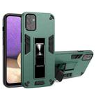 For Samsung Galaxy A32 5G 2 in 1 PC + TPU Shockproof Protective Case with Invisible Holder(Dark Green) - 1