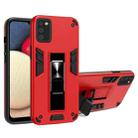 For Samsung Galaxy A52 5G / 4G 2 in 1 PC + TPU Shockproof Protective Case with Invisible Holder(Red) - 1