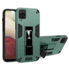 For Samsung Galaxy A72 5G / 4G 2 in 1 PC + TPU Shockproof Protective Case with Invisible Holder(Dark Green) - 1