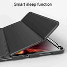 For iPad Pro 11 2022 / 2021 Lychee Peel Texture Horizontal Deformation Flip TPU Leather Tablet Case with Three-folding Holder & Sleep / Wake-up Function(Black) - 6