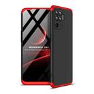 For OPPO A94 / F19 Pro / Reno5 F / Reno5 Lite GKK Three Stage Splicing Full Coverage PC Protective Case(Black Red) - 1