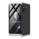 For OPPO A94 / F19 Pro / Reno5 F / Reno5 Lite GKK Three Stage Splicing Full Coverage PC Protective Case(Black Silver) - 1