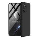 For Xiaomi Redmi K40 / K40 Pro GKK Three Stage Splicing Full Coverage PC Protective Case(Black) - 1