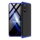 For Xiaomi Redmi K40 / K40 Pro GKK Three Stage Splicing Full Coverage PC Protective Case(Black Blue) - 1