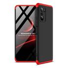 For Xiaomi Redmi K40 / K40 Pro GKK Three Stage Splicing Full Coverage PC Protective Case(Black Red) - 1