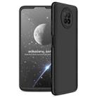 For Xiaomi Redmi Note 9 5G GKK Three Stage Splicing Full Coverage PC Protective Case(Black) - 1