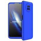 For Xiaomi Redmi Note 9 5G GKK Three Stage Splicing Full Coverage PC Protective Case(Blue) - 1