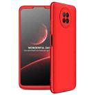 For Xiaomi Redmi Note 9 5G GKK Three Stage Splicing Full Coverage PC Protective Case(Red) - 1