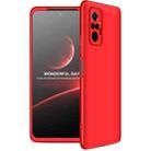 For Xiaomi Redmi Note 10 Pro / Note 10 Pro Max GKK Three Stage Splicing Full Coverage PC Protective Case(Red) - 1