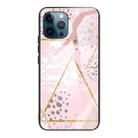 For iPhone 11 Pro Marble Tempered Glass Back Cover TPU Border Case (HCBL-21) - 1