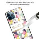 For iPhone 11 Pro Max Marble Tempered Glass Back Cover TPU Border Case (HCBL-20) - 3