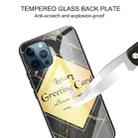 For iPhone 11 Pro Max Marble Tempered Glass Back Cover TPU Border Case (HCBL-23) - 3