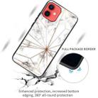 For iPhone 12 mini Marble Tempered Glass Back Cover TPU Border Case (HCBL-13) - 4