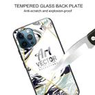 For iPhone 12 / 12 Pro Marble Tempered Glass Back Cover TPU Border Case(HCBL-18) - 3