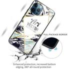 For iPhone 12 / 12 Pro Marble Tempered Glass Back Cover TPU Border Case(HCBL-18) - 4