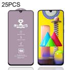 For Samsung Galaxy M31 25 PCS 9H HD Large Arc High Alumina Full Screen Tempered Glass Film - 1