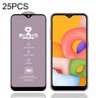 For Samsung Galaxy A01 25 PCS 9H HD Large Arc High Alumina Full Screen Tempered Glass Film - 1