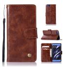 For Xiaomi Mi 6 Retro Copper Button Crazy Horse Horizontal Flip PU Leather Case with Holder & Card Slots & Wallet & Lanyard(Brown) - 1