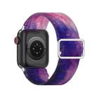 Adjustable Elastic Print Watch Band For Apple Watch Series 8&7 41mm / SE 2&6&SE&5&4 40mm / 3&2&1 38mm(Starry Sky) - 3