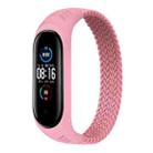 For Xiaomi Mi Band 6 / 5 / 4 / 3 Universal Nylon Elasticity Weave Watch Band, Size:XS 140mm(Pink) - 1