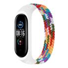 For Xiaomi Mi Band 6 / 5 / 4 / 3 Universal Nylon Elasticity Weave Watch Band, Size:S 150mm(Rainbow) - 1