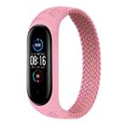 For Xiaomi Mi Band 6 / 5 / 4 / 3 Universal Nylon Elasticity Weave Watch Band, Size:S 150mm(Pink) - 1