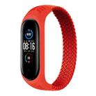 For Xiaomi Mi Band 6 / 5 / 4 / 3 Universal Nylon Elasticity Weave Watch Band, Size:M 160mm(Red) - 1