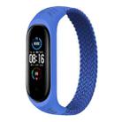 For Xiaomi Mi Band 6 / 5 / 4 / 3 Universal Nylon Elasticity Weave Watch Band, Size:L 170mm(Blue) - 1