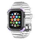 Integrated Crystal Clear Color Contrast Watch Band For Apple Watch Series 7 41mm / 6 & SE & 5 & 4 40mm / 3 & 2 & 1 38mm (Purple) - 1