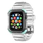 Integrated Crystal Clear Color Contrast Watch Band For Apple Watch Series 7 41mm / 6 & SE & 5 & 4 40mm / 3 & 2 & 1 38mm (Mint Green) - 1