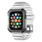 Integrated Crystal Clear Color Contrast Watch Band For Apple Watch Series 7 41mm / 6 & SE & 5 & 4 40mm / 3 & 2 & 1 38mm (Black) - 1